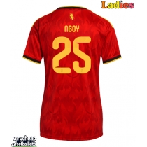 Belgium Nathan Ngoy #25 Replica Home Shirt Ladies World Cup 2026 Short Sleeve